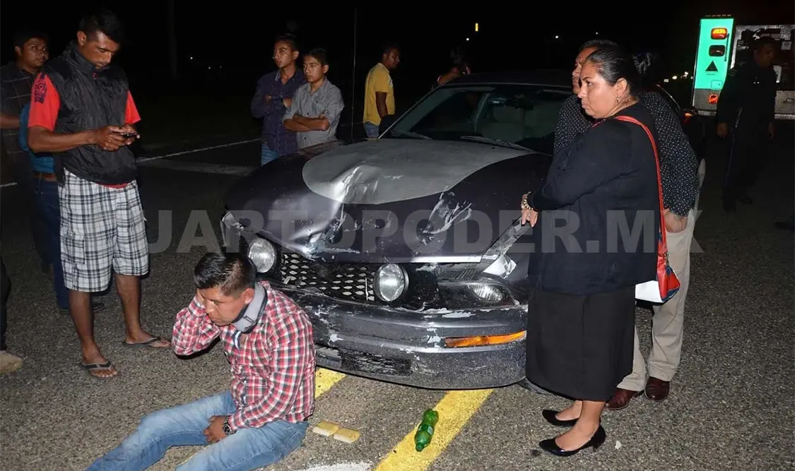 Militar provoca accidente; cuatro lesionados el saldo