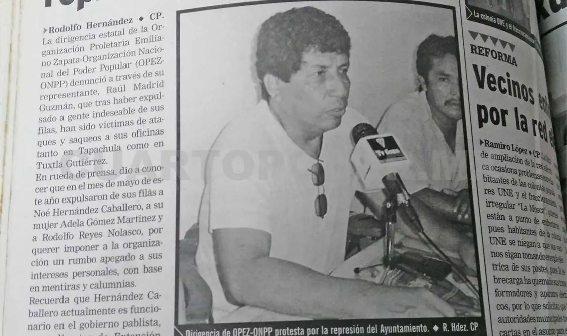 Dirigencia de OPEZ-ONPP protesta por la represión del Ayuntamiento. CP