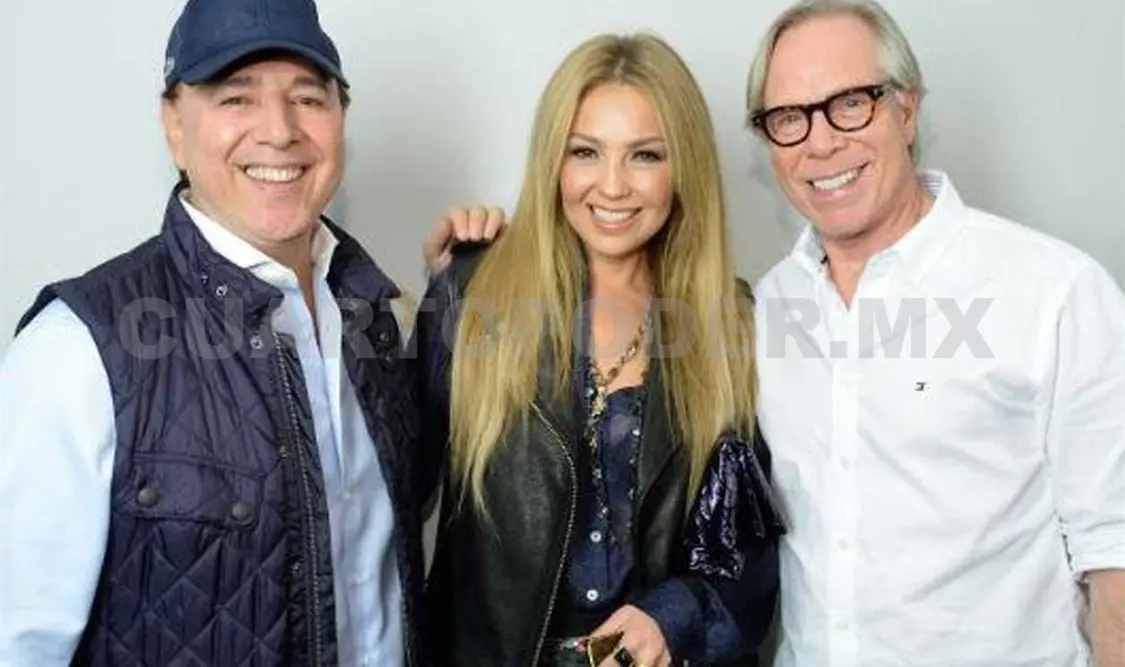 Thalía y Tommy Mottola hacen pijamada