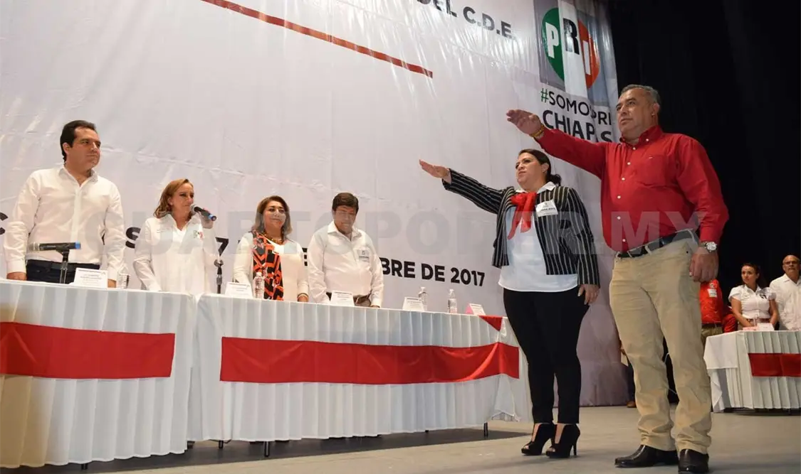 Julian Nazar Morales, nuevo dirigente del PRI en Chiapas. Guillermo Ramos / CP