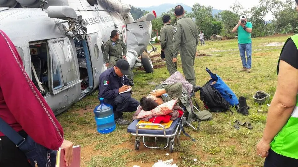 Un herido tras incidente de helicóptero en Chiapas