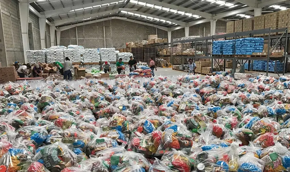 La Sedesol ha entregado más de 12 mil despensas en la entidad. CP
