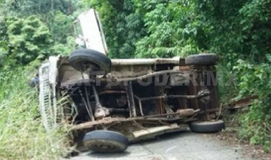 El accidente ocurrió alrededor de las ocho de la mañana del viernes sobre la zona alta de Tuzantán. CP