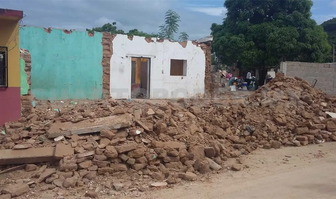 Crónica de daños en el ejido Lázaro Cárdenas