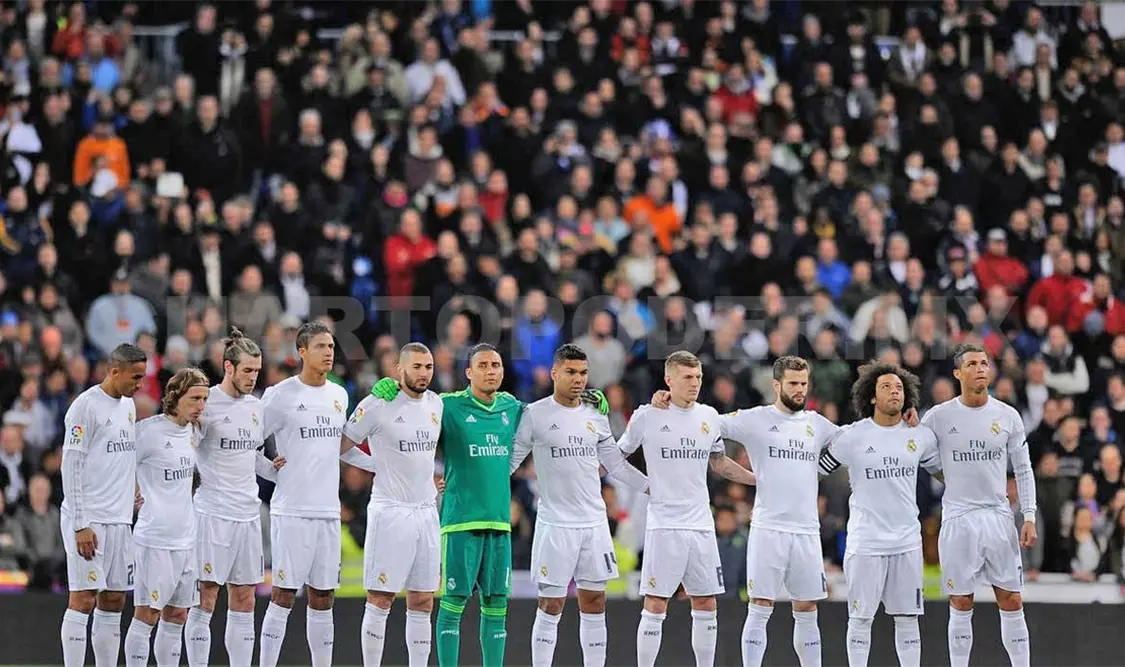 Real Madrid guarda minuto de silencio
