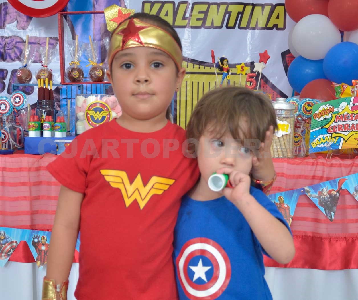 Hermanitos festejaron juntos