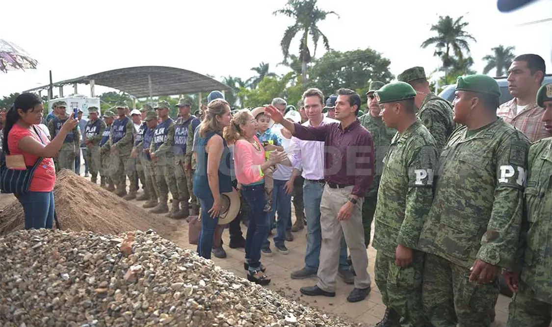 Recorrido por la comunidad de Quintana Roo, en el municipio de Jiquipilas. Agencias