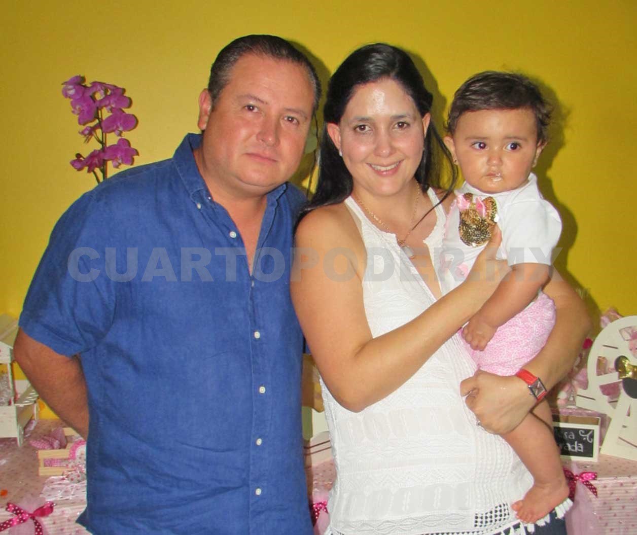 La pequeña María cumplió su primer añito