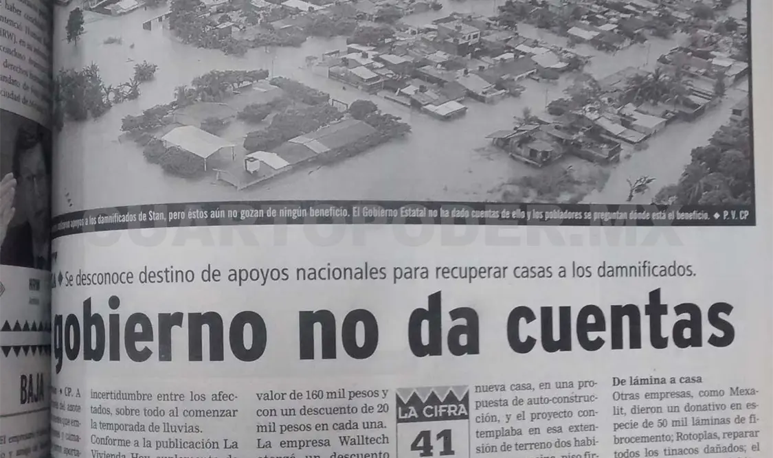 Siniestro pasado: El gobierno de Pablo Salazar no da cuentas