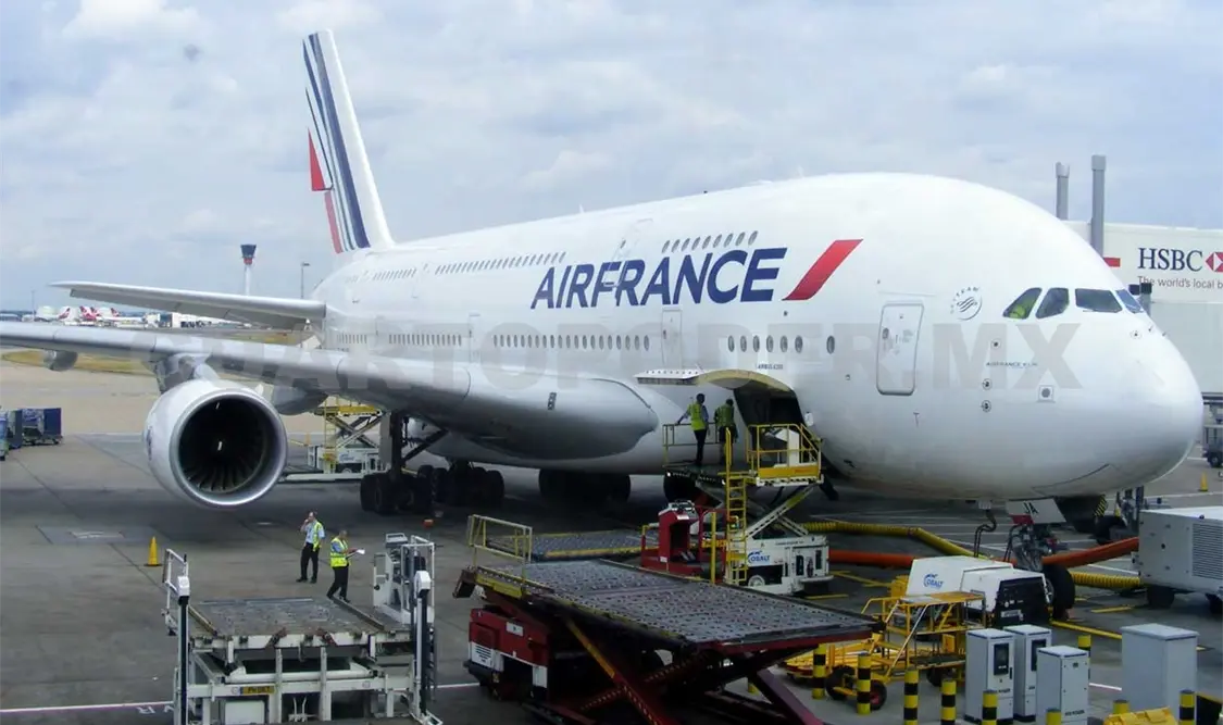 La turbina del vuelo de Air France sufrió un daño grave. Agencias