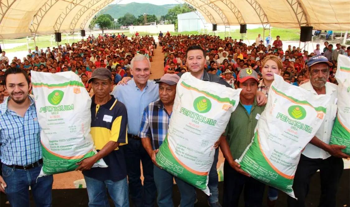 Entrega de insumos en el municipio de Berriozábal. Foto: Cortesía