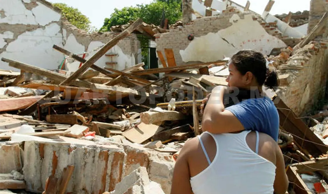 Paredón fue la región donde se sintió con más fuerza el terremoto, y también donde se reportaron mayores afectaciones. Noel Vázquez /CP