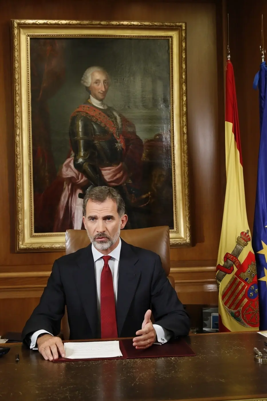 Cataluña seguirá siendo parte de España: Rey Felipe VI