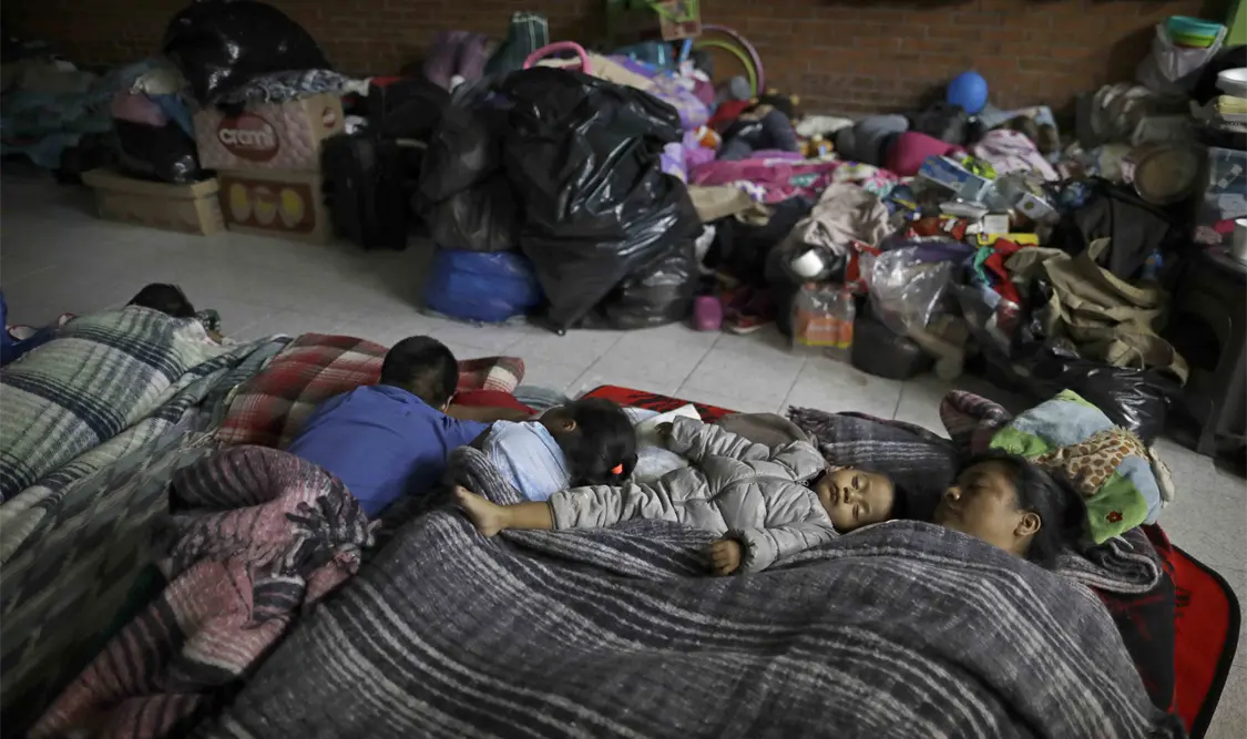 Aun sin casas por los sismos
