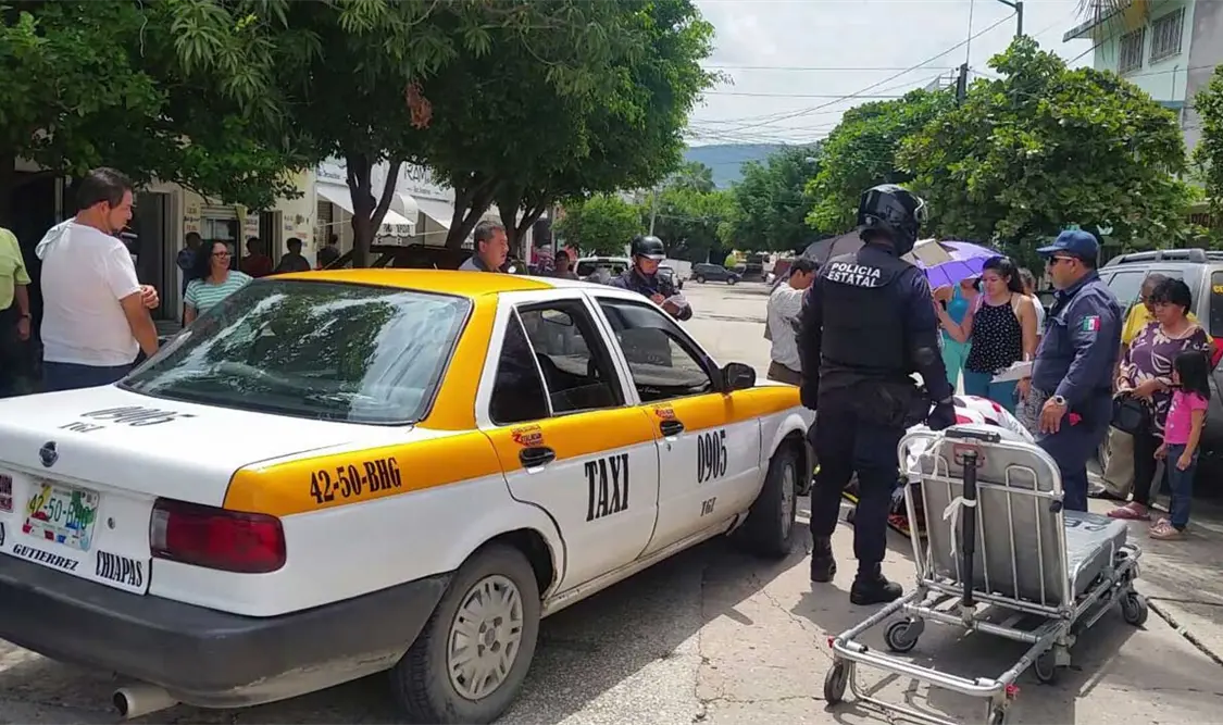 Taxi embiste a mujer de 87 años