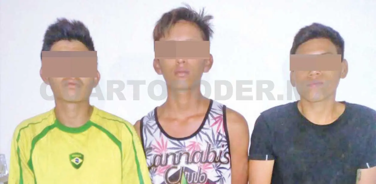 Causaron destrozos en tienda y fueron detenidos