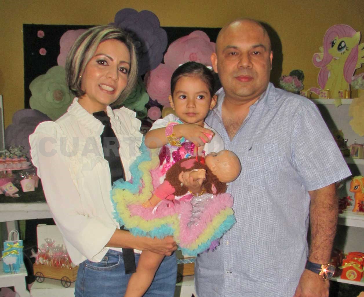 La pequeña Bárbara cumplió 3 añitos
