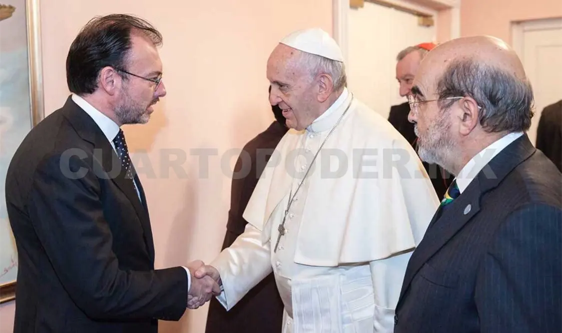 Agradece Videgaray a papa muestras de apoyo
