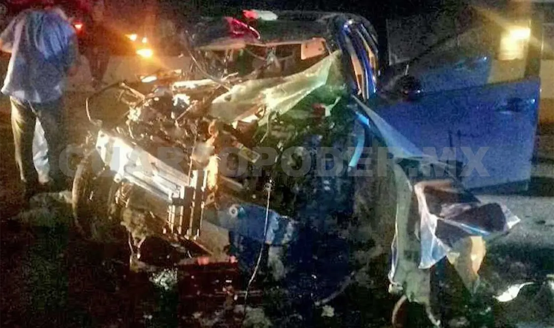 Autoridades precisaron que el accidente había ocurrido ayer por la madrugada, a la altura del crucero de la muerte. Rafael Cabrera / CP