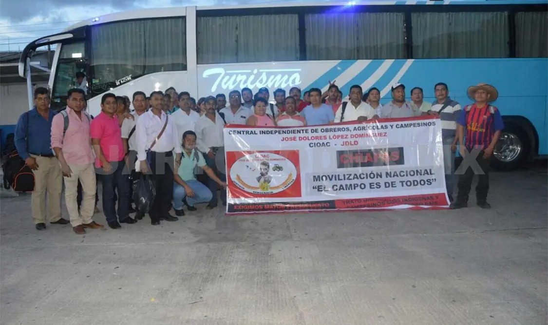 Chiapanecos viajan a gestionar recursos para el Campo