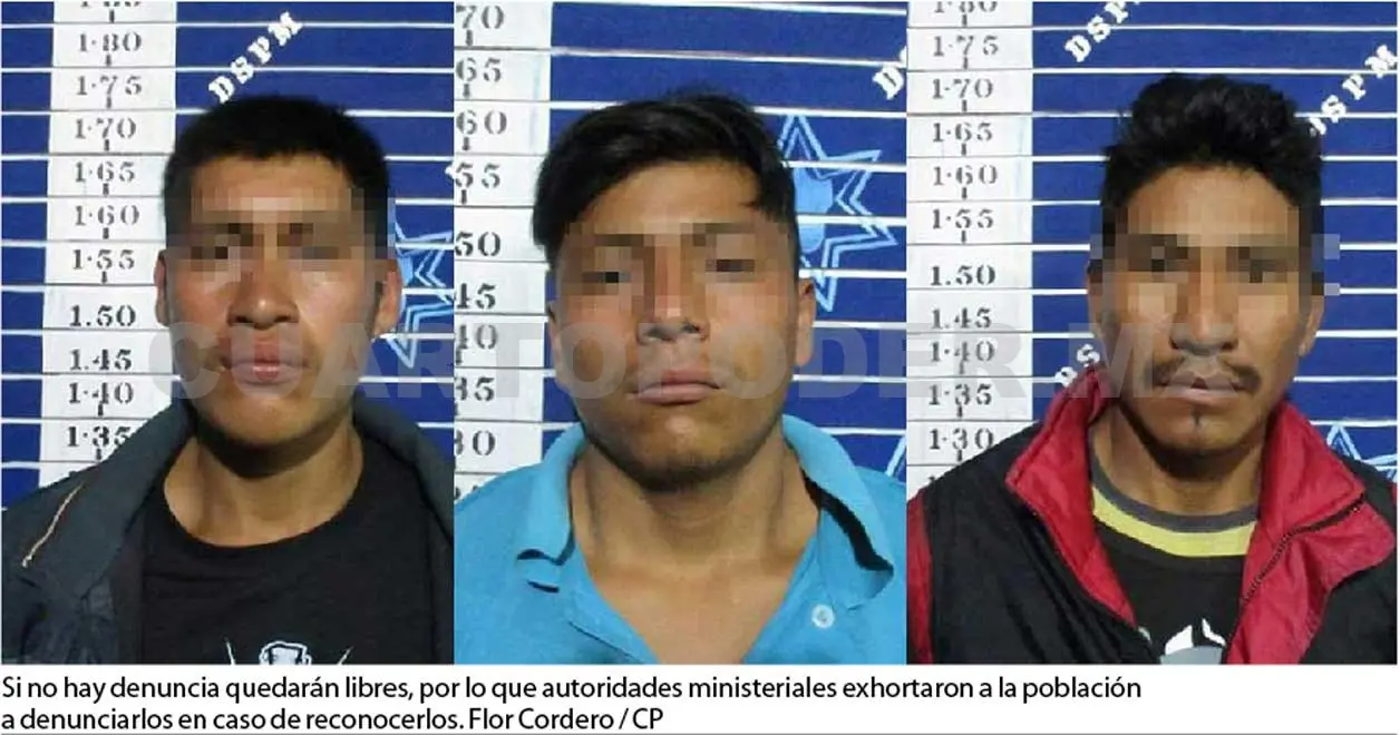 Detienen a tres por robo de casas