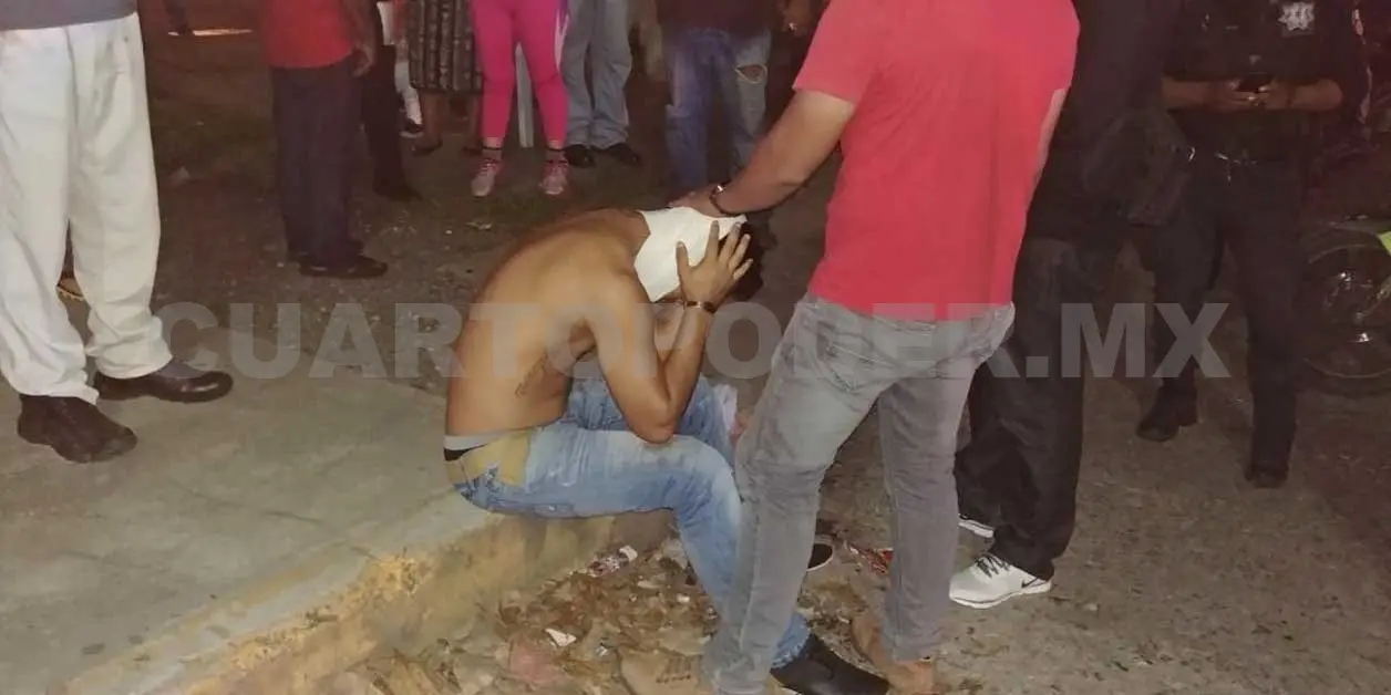Fue golpeado en violento asalto
