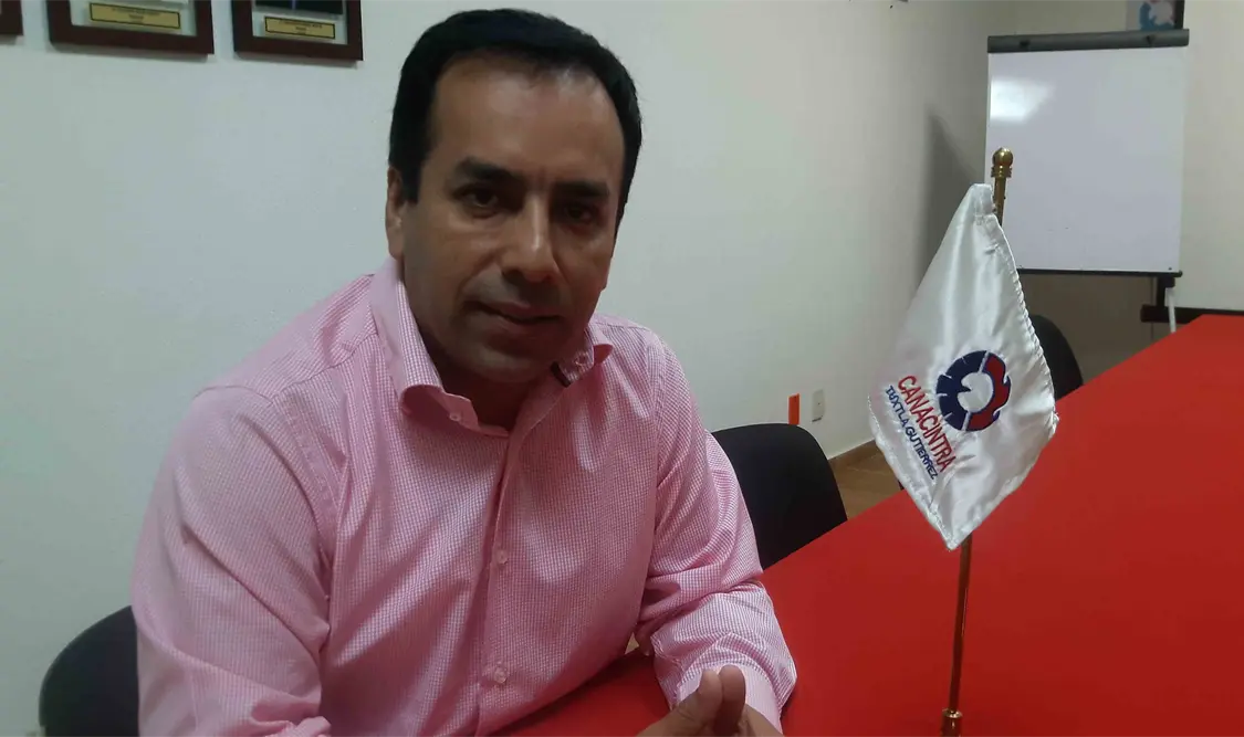 Juan Pablo Cañaveral, presidente de la Canacintra en Tuxtla Gutiérrez. Foto: Guillermo Ramos/Cp