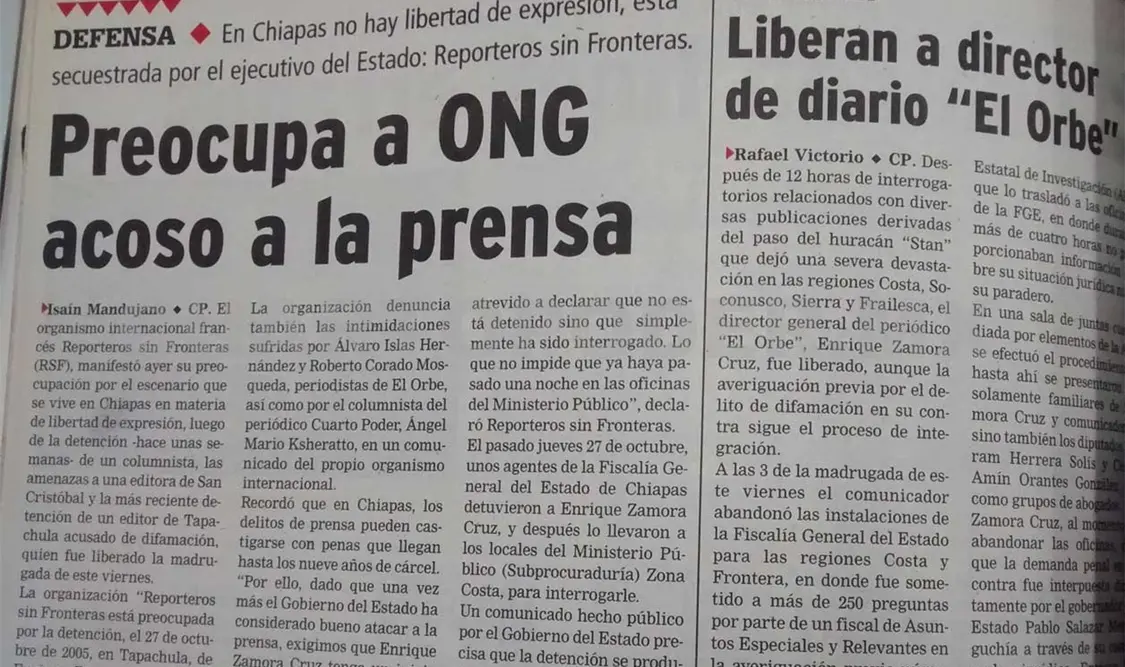 Siniestro pasado: Liberan al director del diario El Orbe