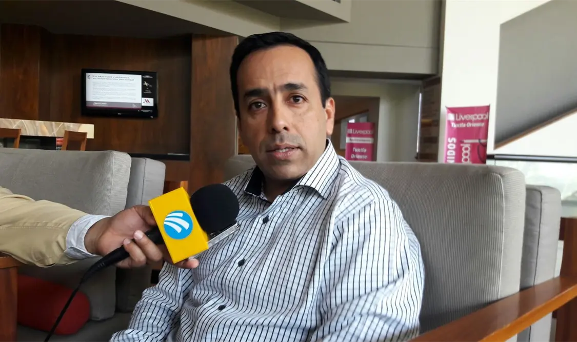 Presidente de la Canacintra en Tuxtla Gutiérrez, Juan Pablo Cañaveral Constantino. Foto: Adolfo Abosaid/Cp