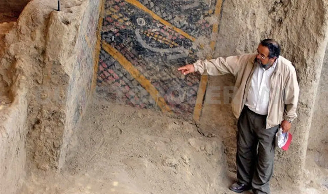 Imagen de la obra que fue afectada. Cortesía