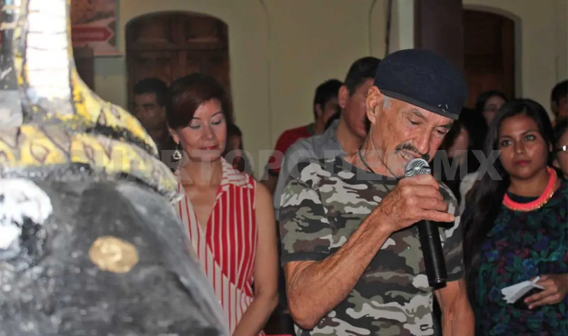 Rafael Corzo en su exposición en el Museo del Café hace hace unos años .Cortesía