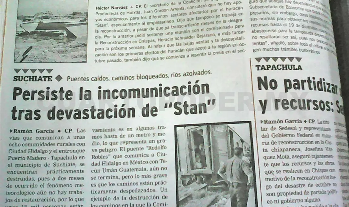 Siniestro pasado: Persiste la incomunicación tras devastación de Stan