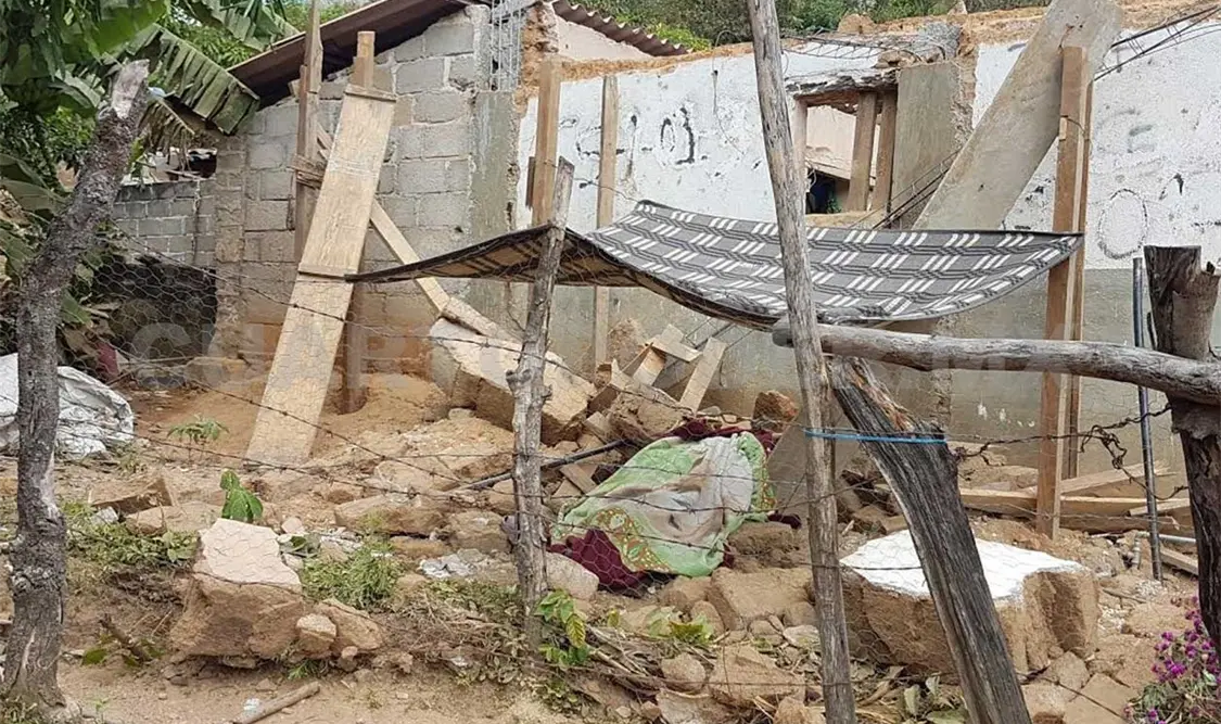 Miguel Girón Jiménez, de 38 años de edad, murió aplastado tras derrumbarse una de las paredes de su propiedad. Dalia Villatoro / CP