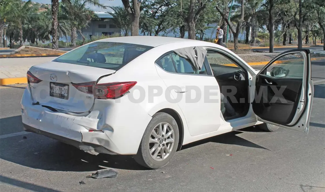 Una lesionada en carambola de tres unidades