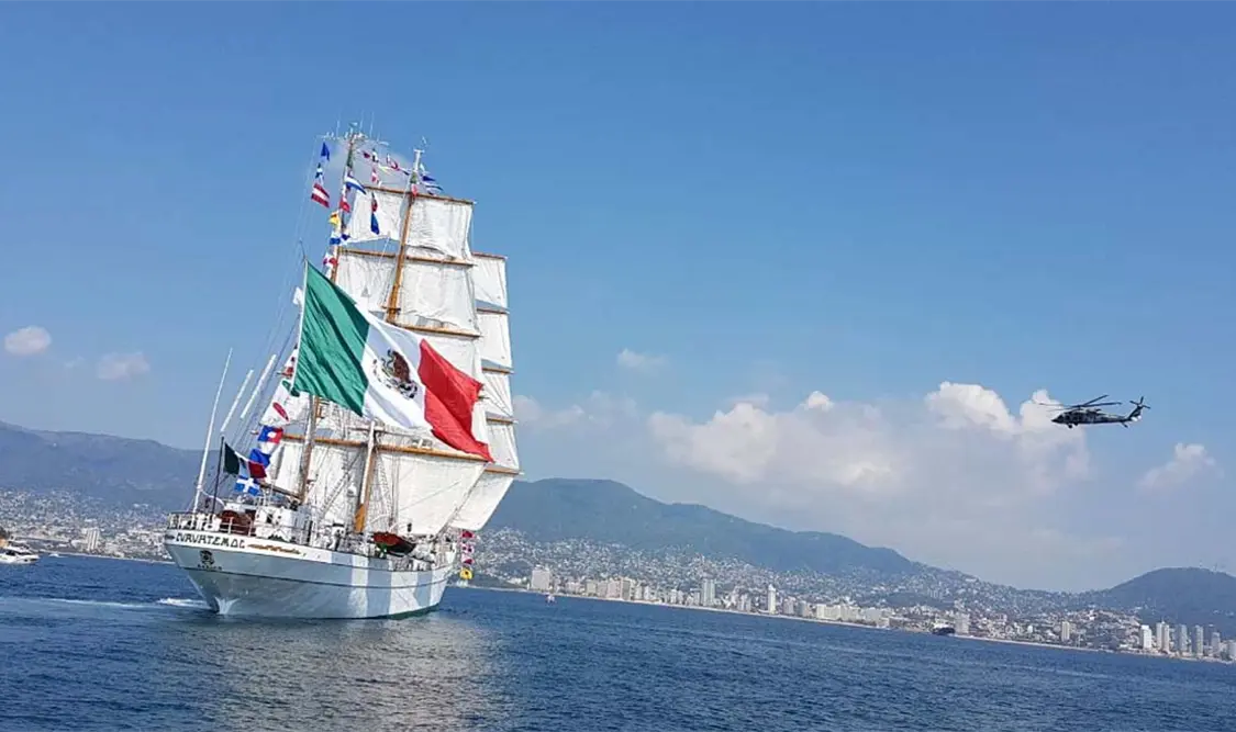 Buque Escuela Cuauhtémoc concluye crucero de instrucción por el mundo
