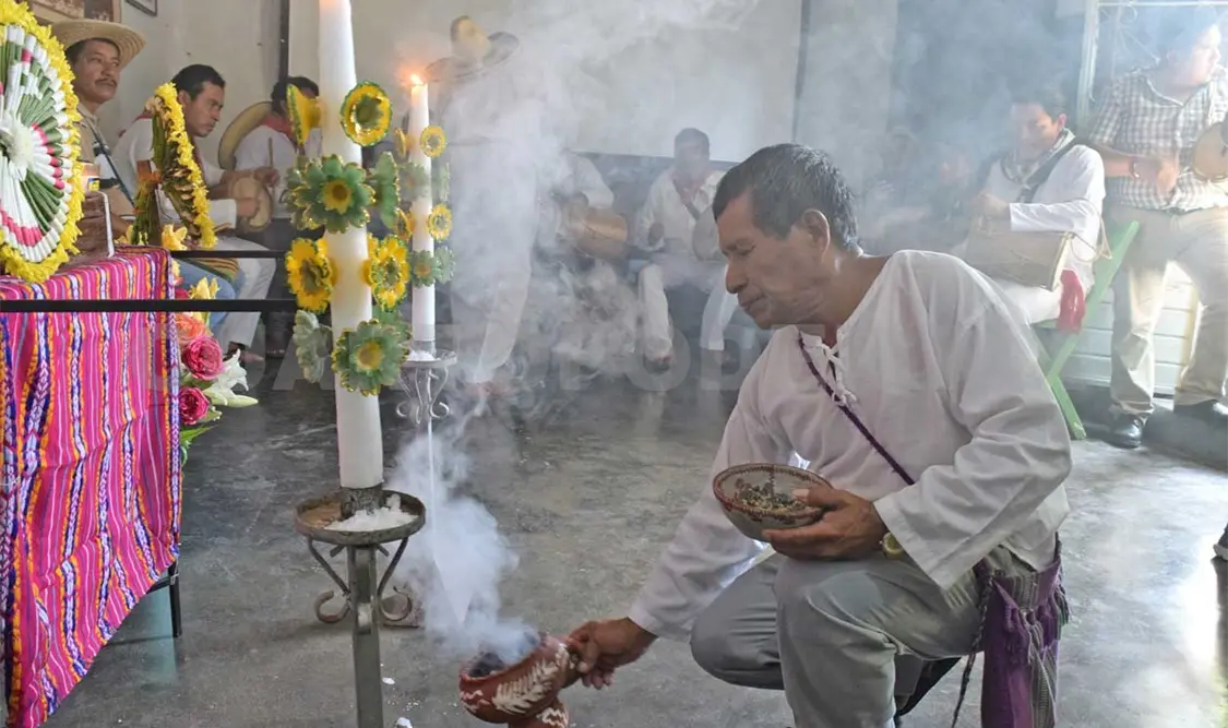Don Cecilio Hernández, primer tambor.