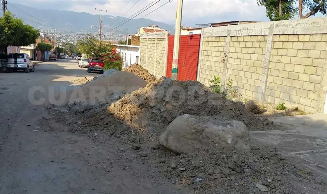 Olvidaron recoger tierra y arena