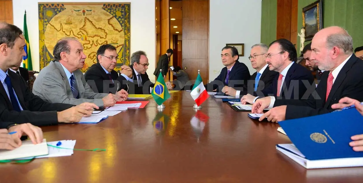 Reunión de titulares de Relaciones Exteriores de Brasil y México. NTX