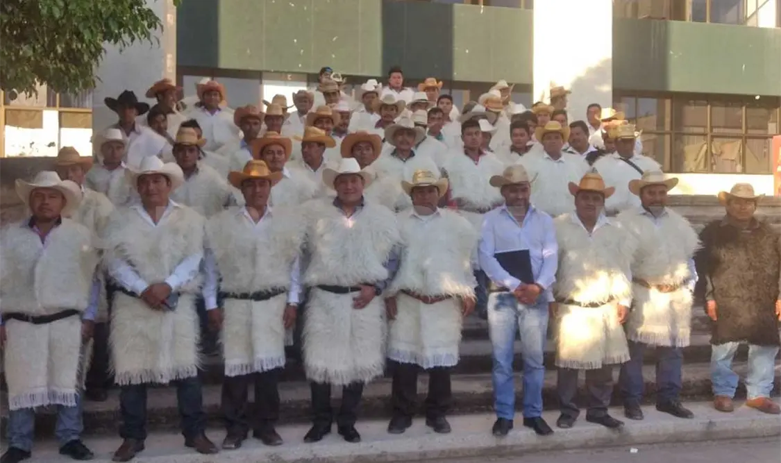 El contingente de Nueva Generación San Juan Chamula. CP