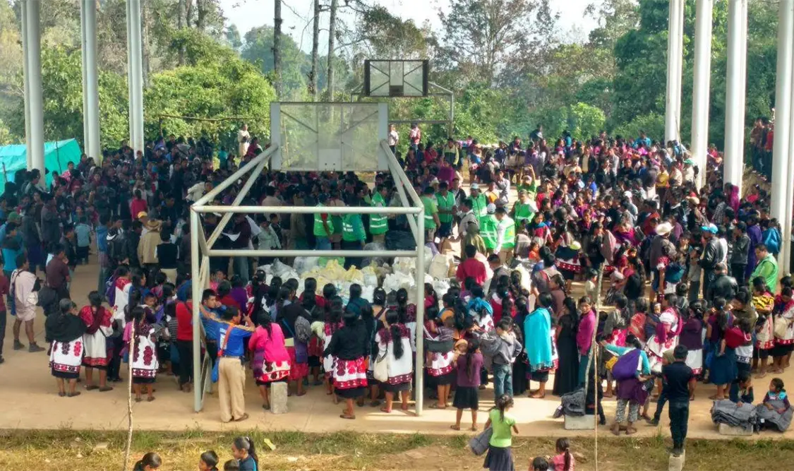 Avanza despliegue de ayuda humanitaria en Chalchihuitán y Chenalhó
