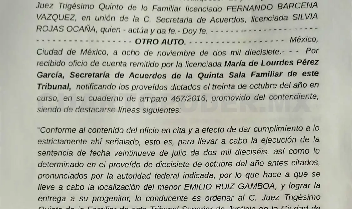 Documento de la resolución emitido por el Tribunal Superior de Justicia de la Ciudad de México CP