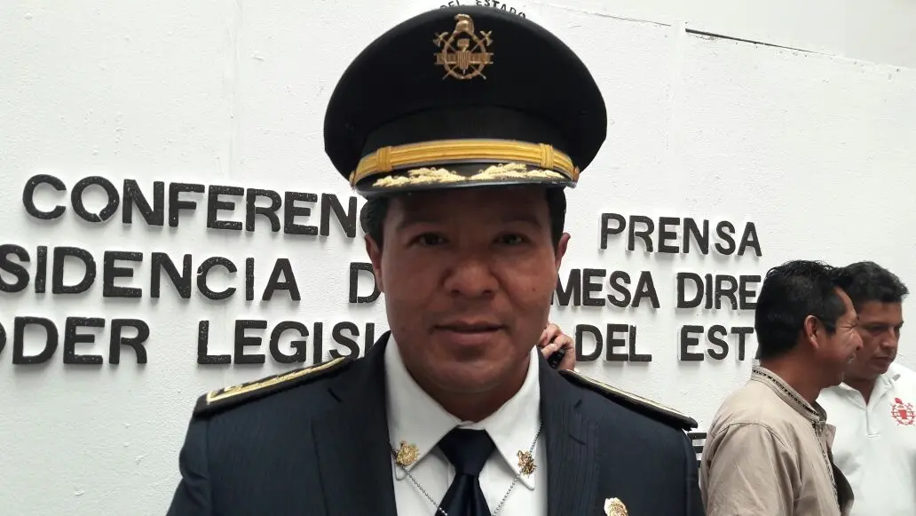 Comandante en Jefe del Cuerpo de Bomberos en Chiapas. Foto: Guillermo Ramos/Cp