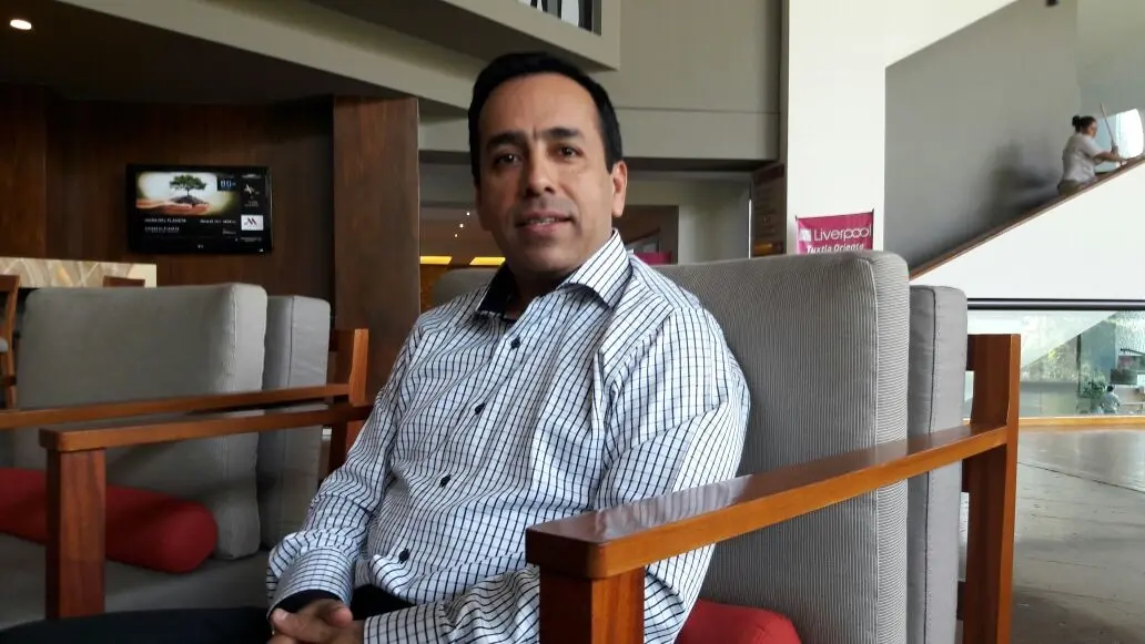 Presidente de la Canacintra en Tuxtla Gutiérrez, Juan Pablo Cañaveral Constantino. Foto: Guillermo Ramos/Cp