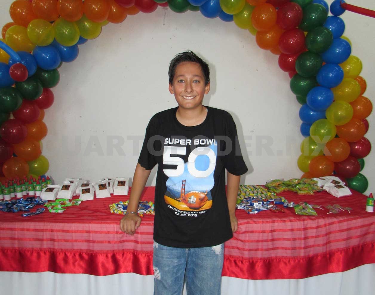 Antonio festejó 12 años con sus mejores amigos