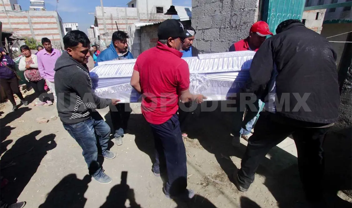 Llegan cuerpos de peregrinos a comunidad