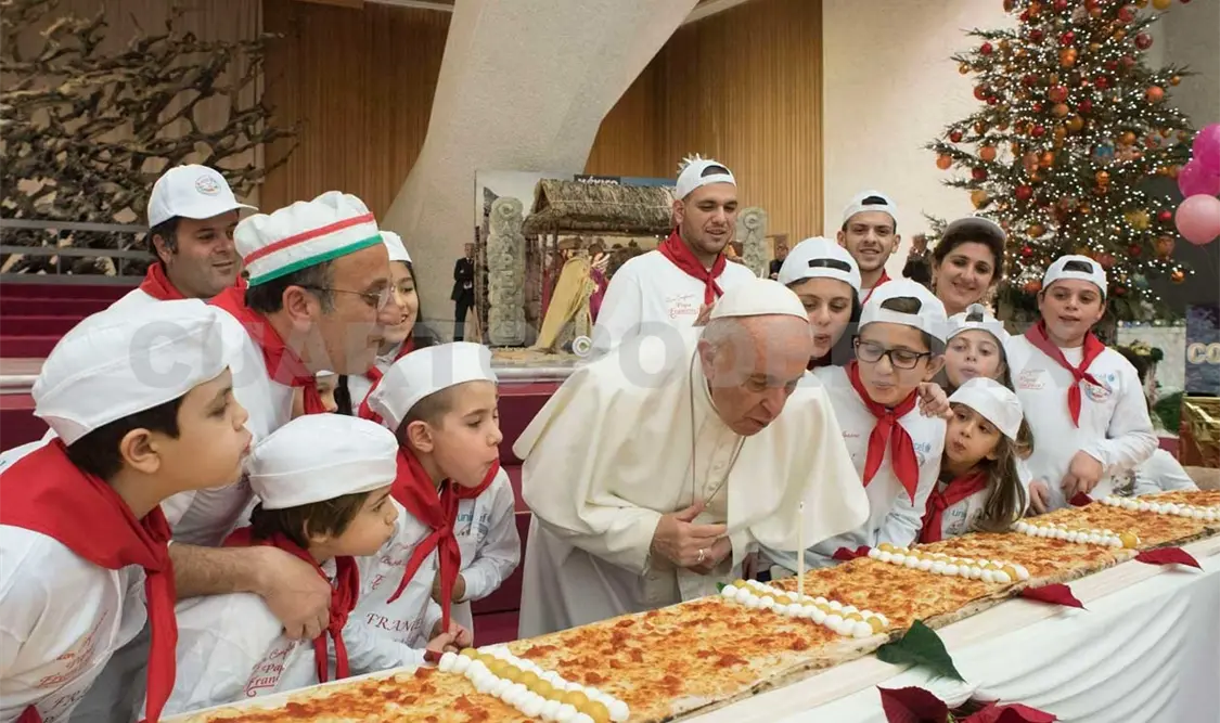 Papa festeja su cumpleaños