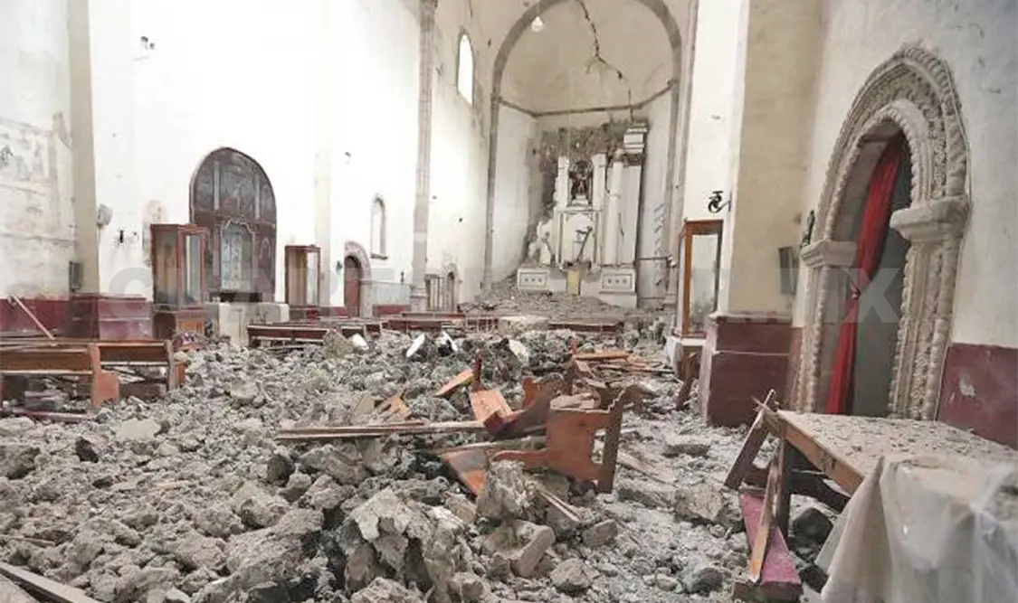 Parte del patrimonio que resultó dañado. Cortesía