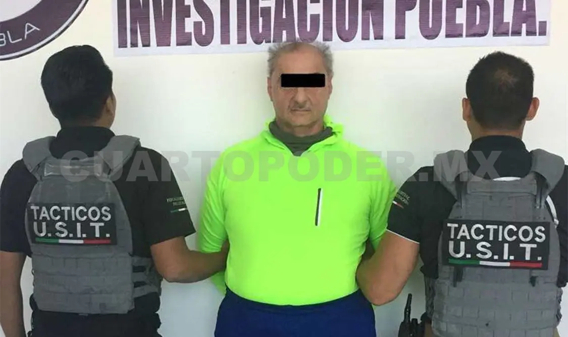 Tras su detención la Agencia Estatal de Investigación Puebla realizó los trámites para el traslado ante el juez. Agencias