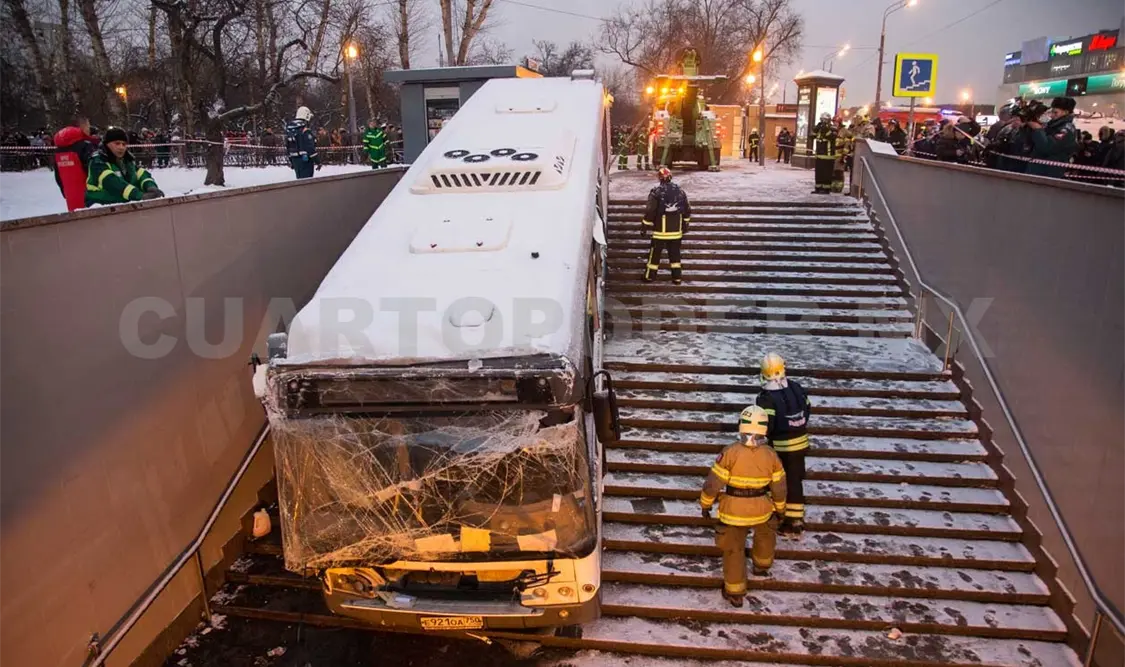 Moscú investiga accidente de autobús