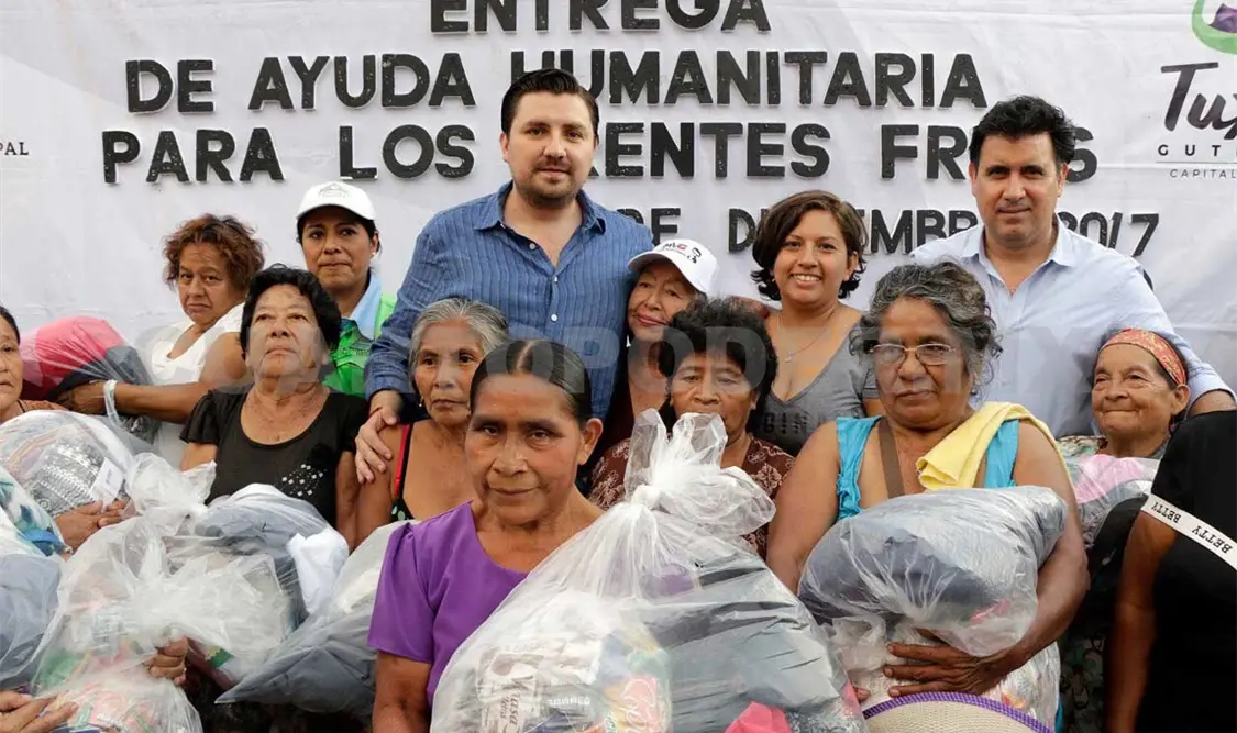 Entrega Castellanos ayuda humanitaria por inverno